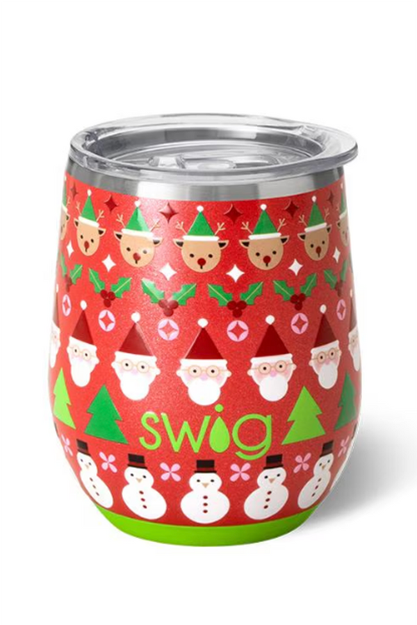 Modern Stemless Wine Tumbler - Christmas Crew