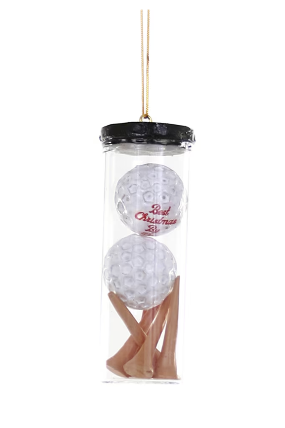 Glass Ornament - Golf Balls and Tees