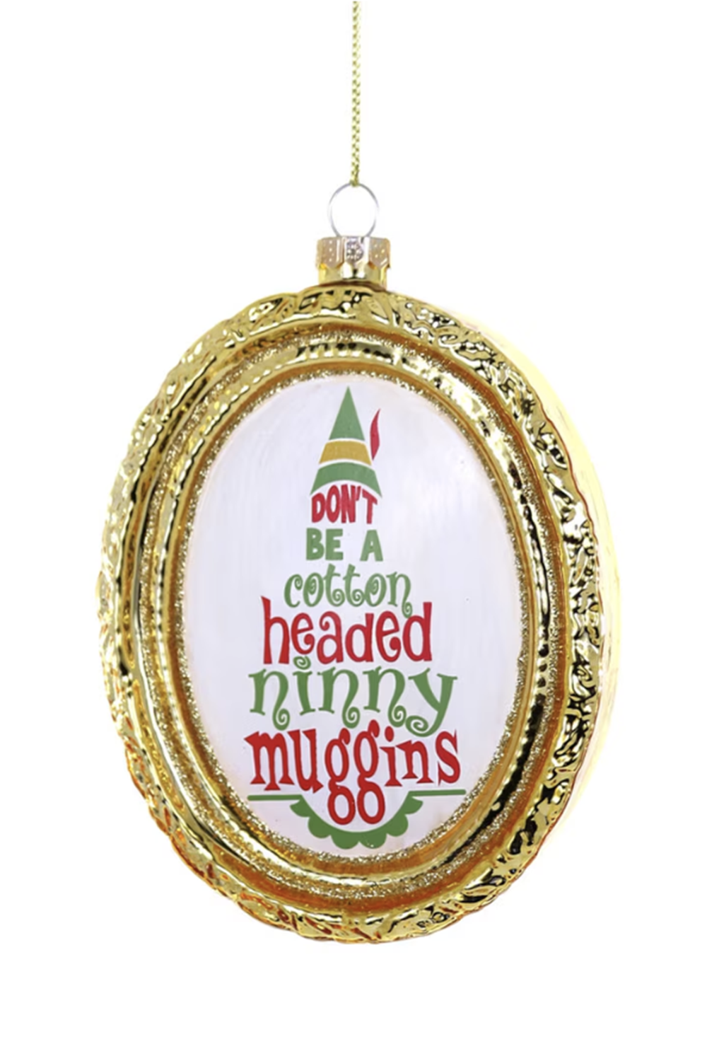 Glass Ornament - Cotton Headed Ninny Muggins