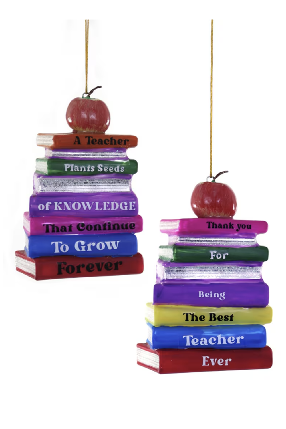 Glass Ornament - Best Teacher Books