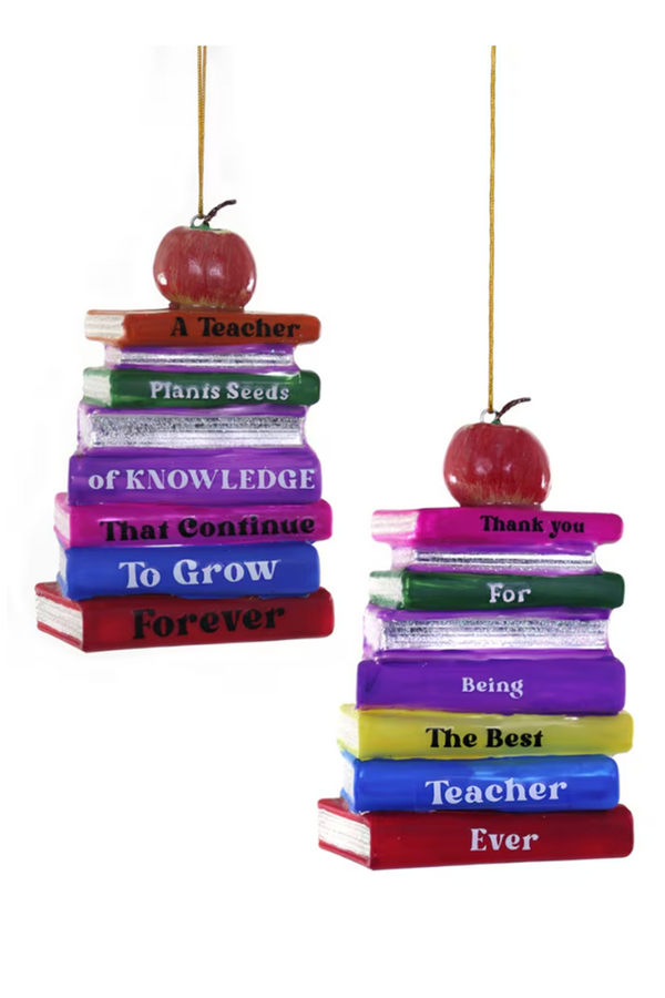 Glass Ornament - Best Teacher Books