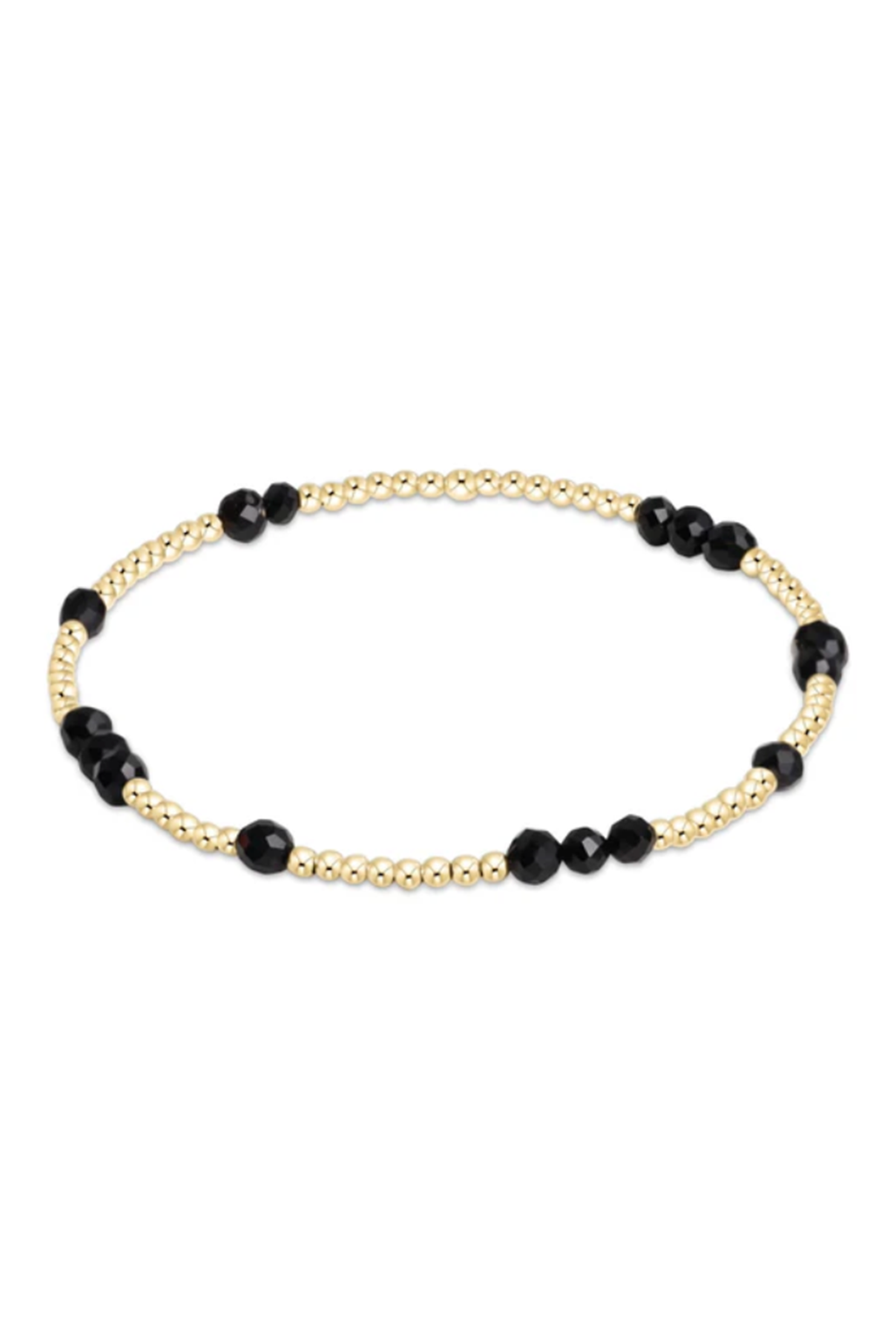 EN Hope Unwritten Gemstone Bracelet - Faceted Onyx