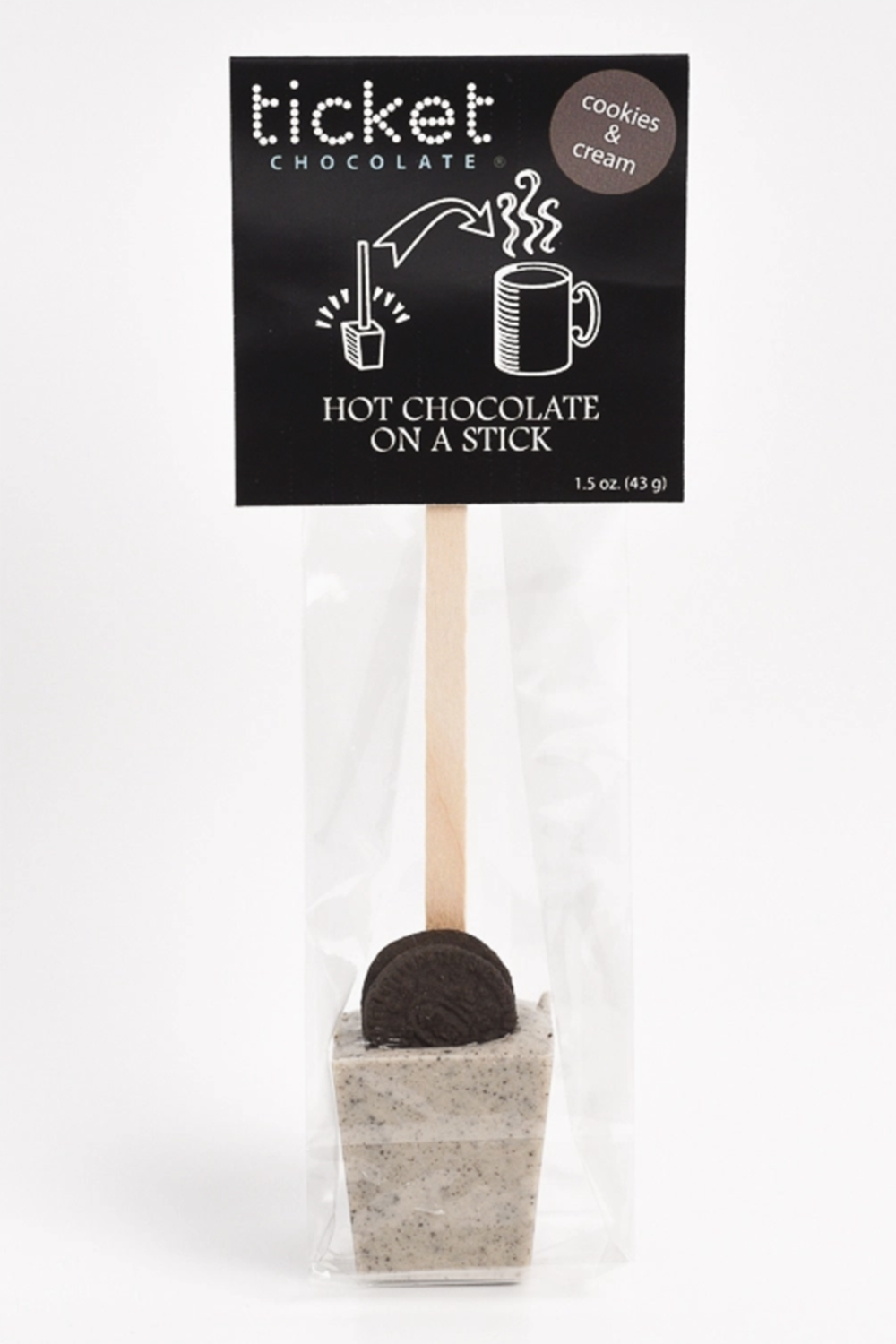 Hot Chocolate on a Stick - Cookies and Cream