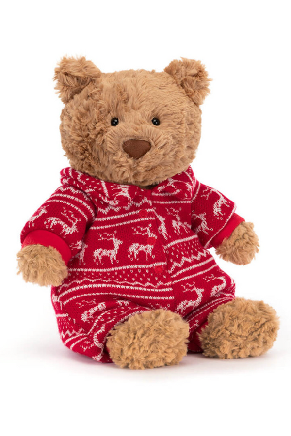 JELLYCAT Bartholomew Bear Winter Pajamas