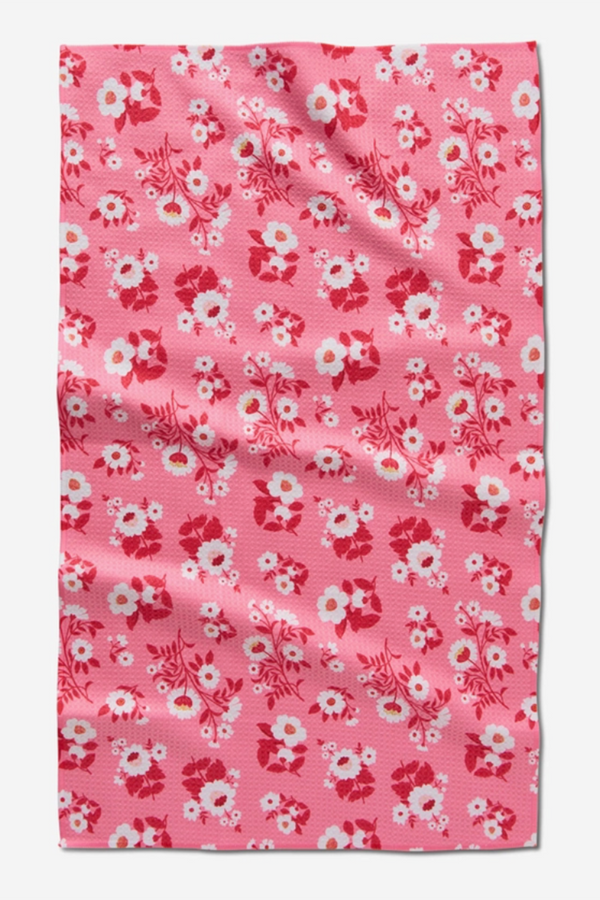 Geometry Kitchen Tea Towel - Romance in Bloom