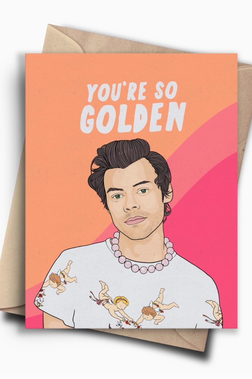 PC Valentine Card - Harry Styles Golden