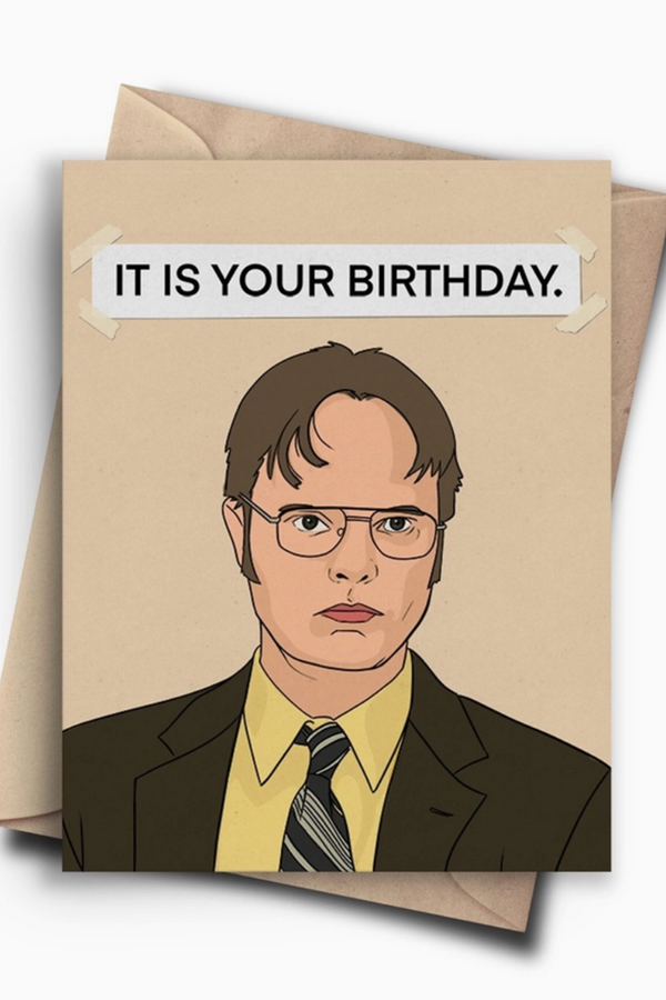 PC Birthday Card - The Office Dwight