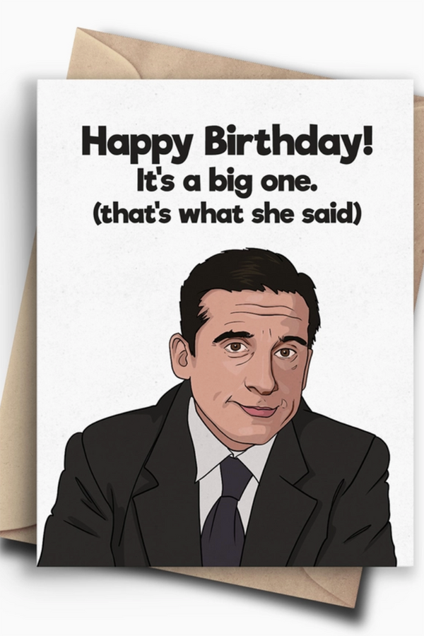 PC Birthday Card - The Office Milestone