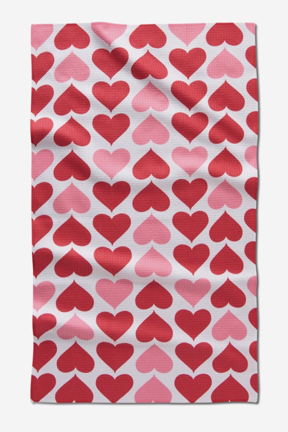 Geometry Kitchen Tea Towel - Blushing Hearts