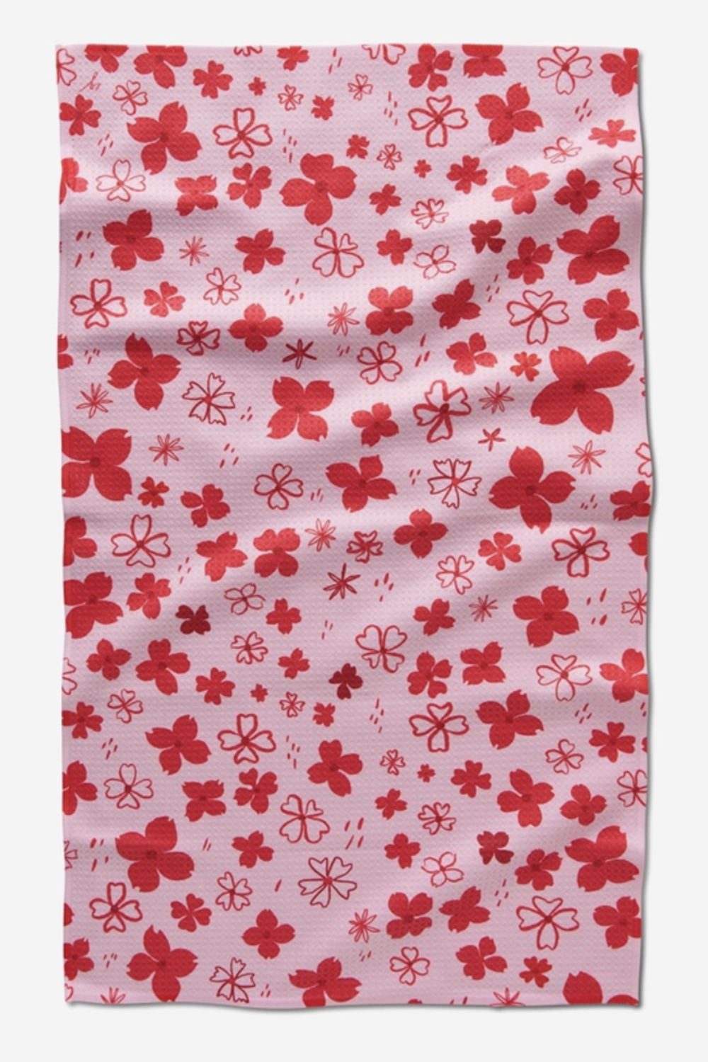 Geometry Kitchen Tea Towel - Dogwood Hearts