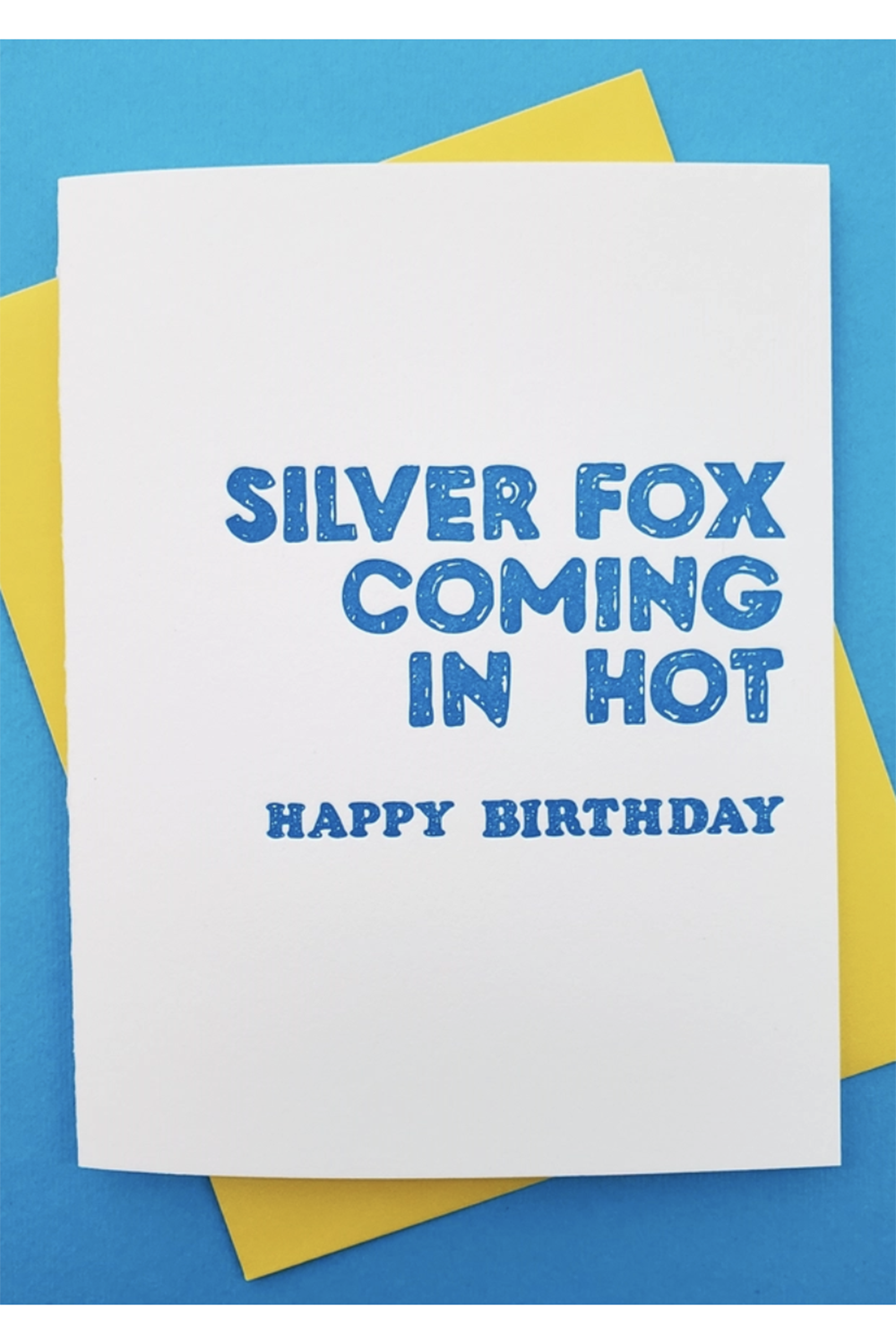 Richie Single Birthday Card - Silver Fox