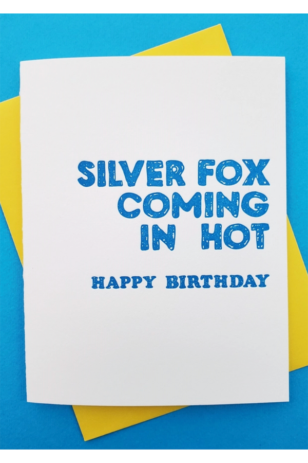 Richie Single Birthday Card - Silver Fox