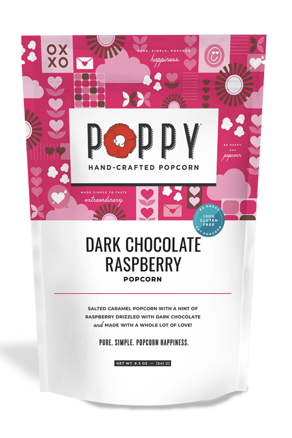 Poppy Popcorn - Dark Chocolate Raspberry