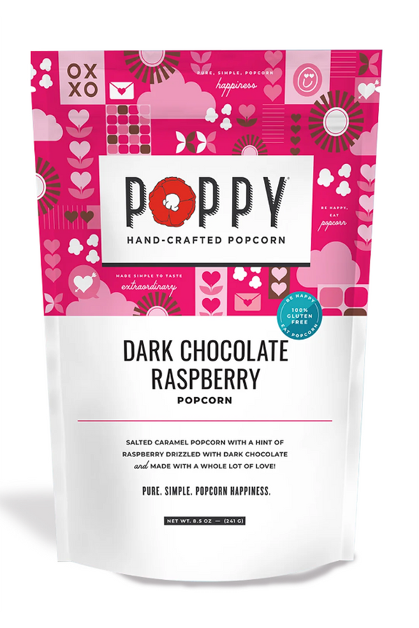 Poppy Popcorn - Dark Chocolate Raspberry