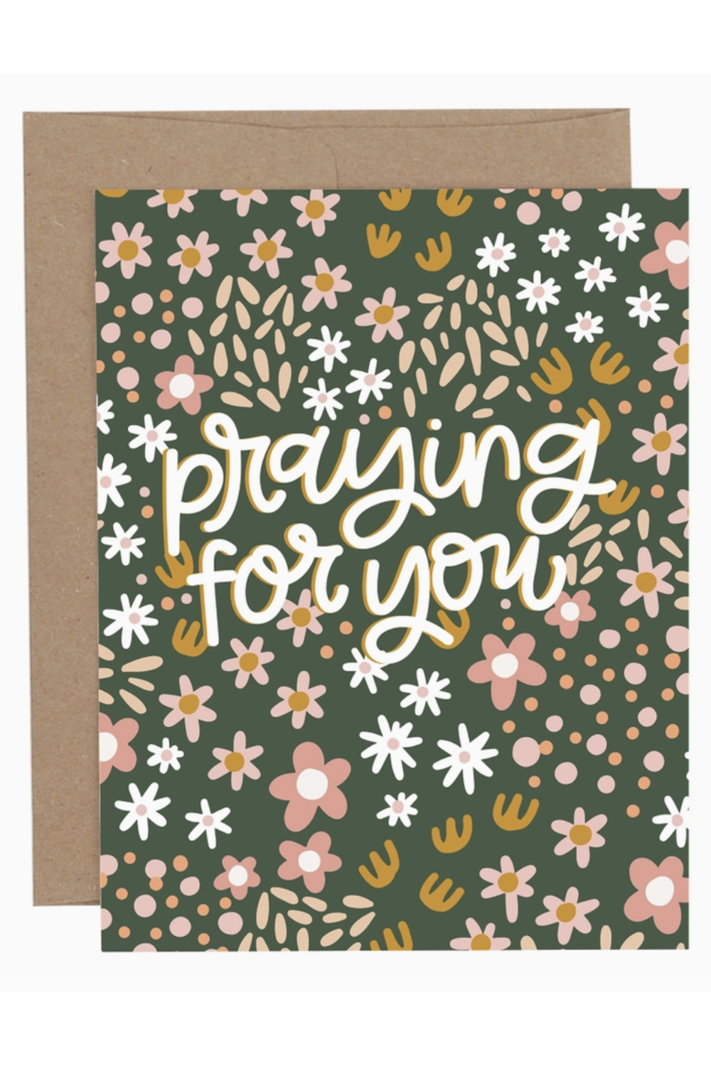 PP Single Sympathy Greeting Card - Praying For You