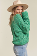 Cable Knit Sweater - Kelly Green