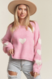 Lovely Heart Sweater - Candy