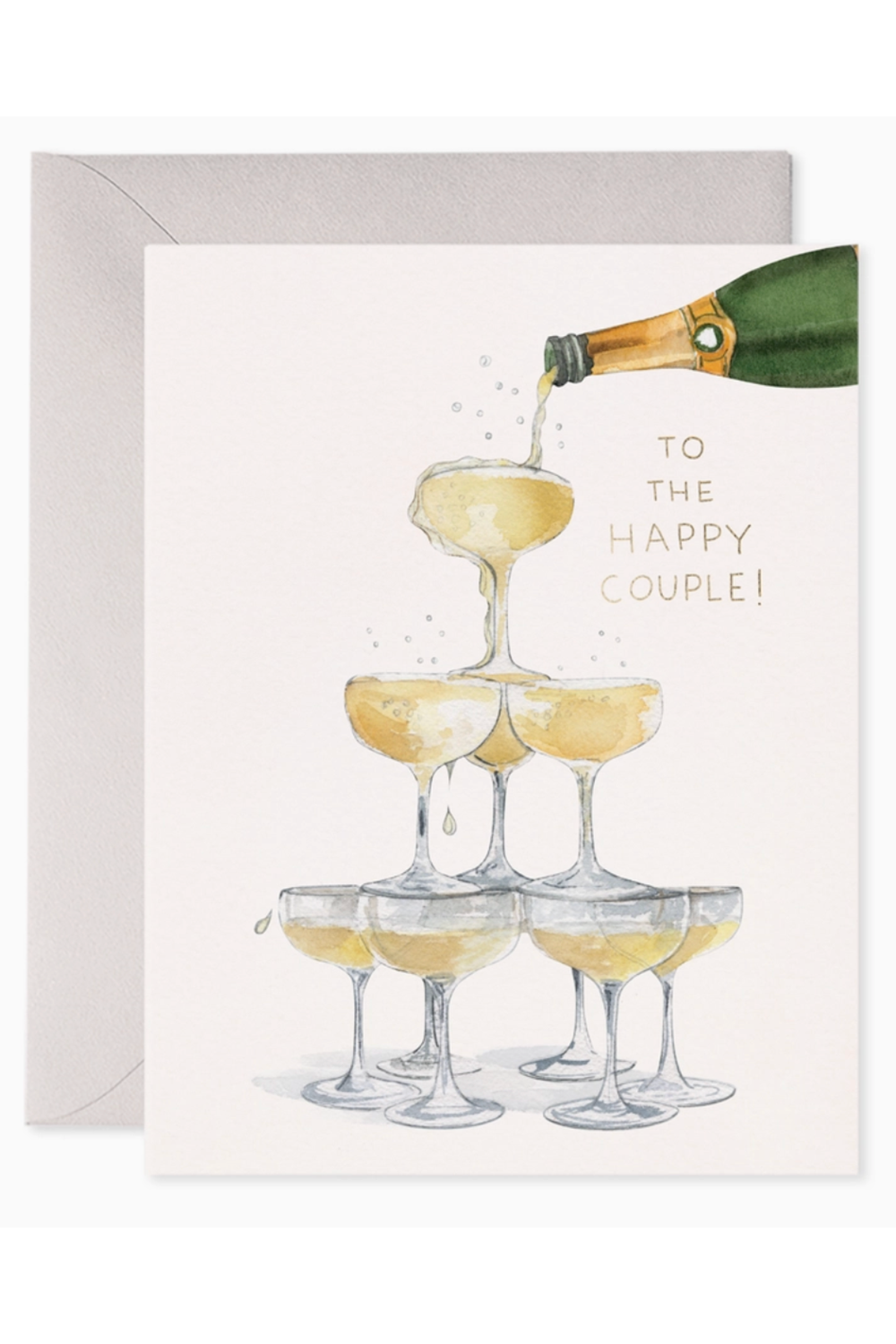 EFRAN Wedding Greeting Card - Champagne Tower