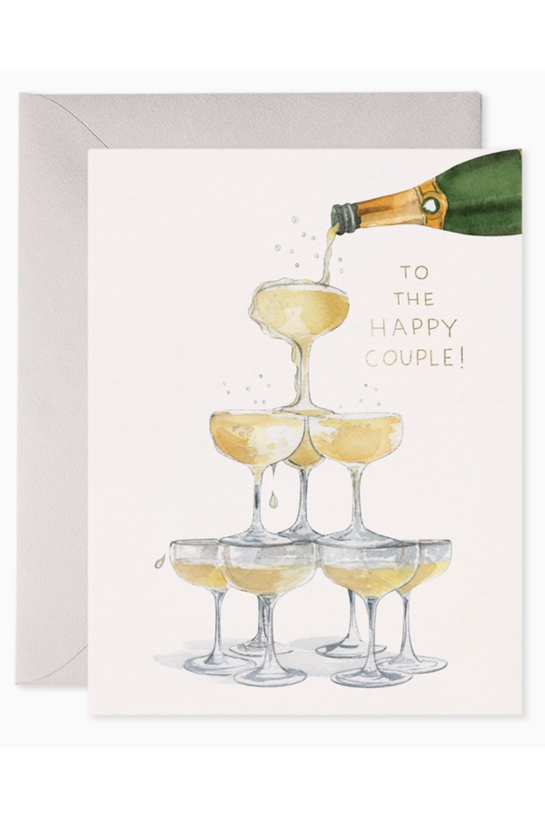 EFRAN Wedding Greeting Card - Champagne Tower