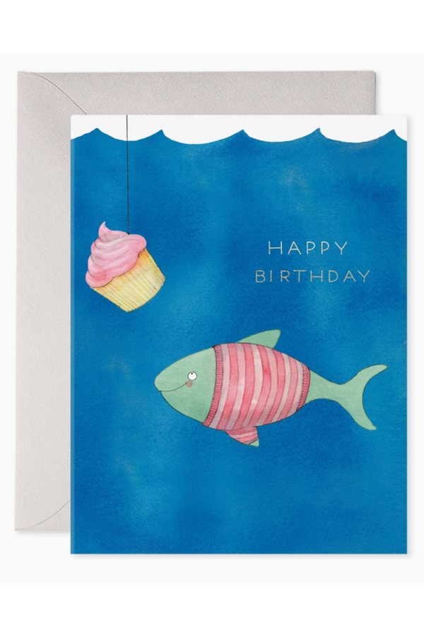 EFRAN Birthday Greeting Card - Cupcake Bait