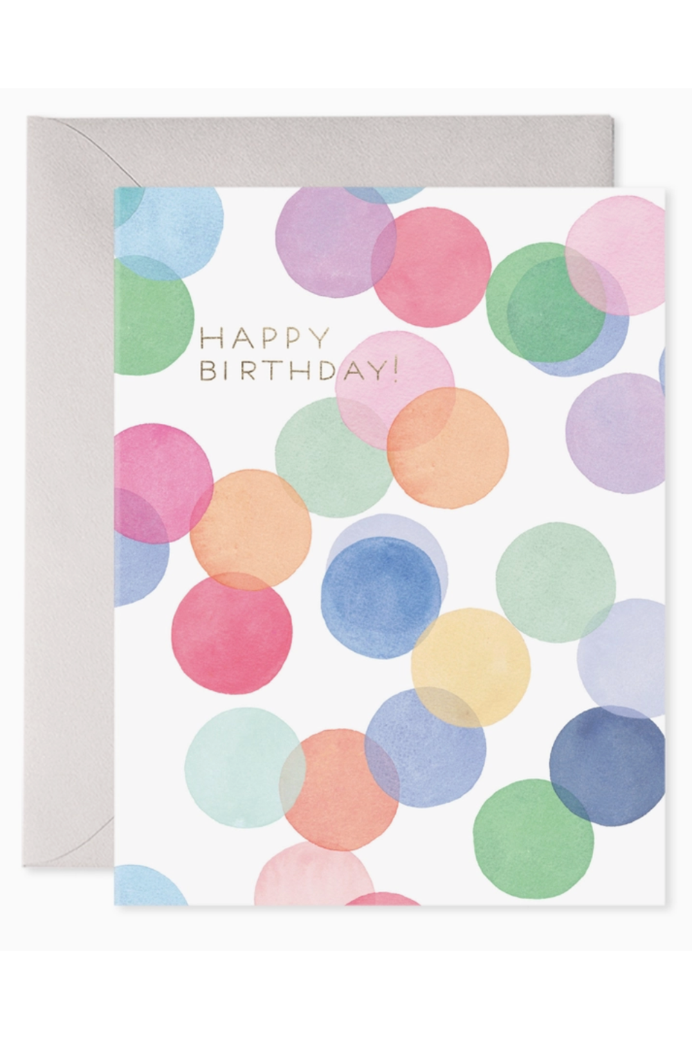 EFRAN Birthday Greeting Card - Falling Confetti