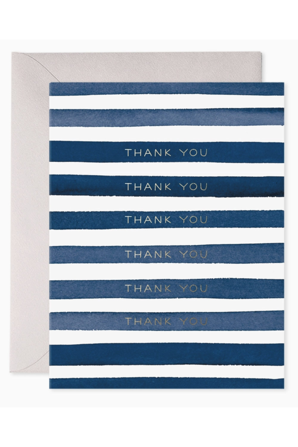 EFRAN Thank You Greeting Card - Navy Stripes