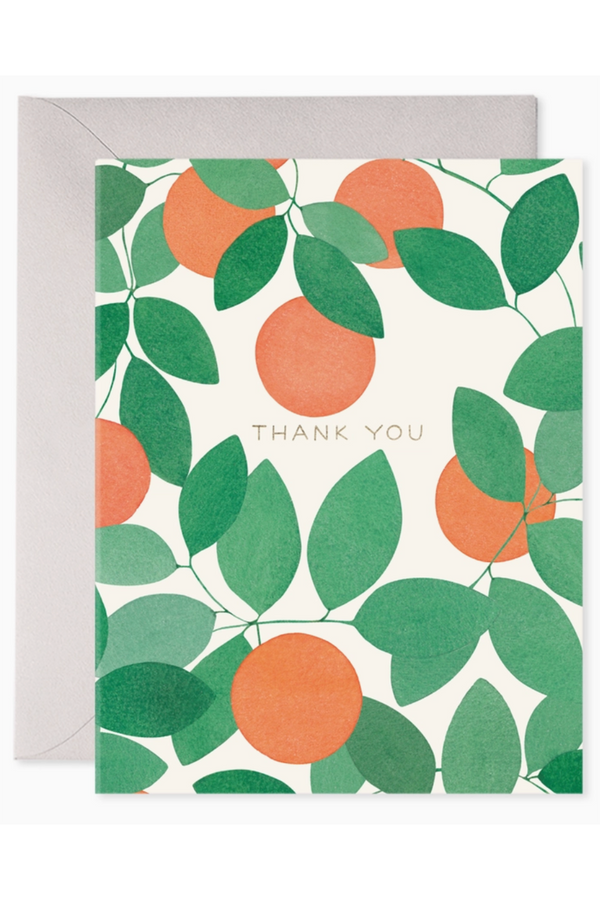 EFRAN Thank You Greeting Card - Orange Grove