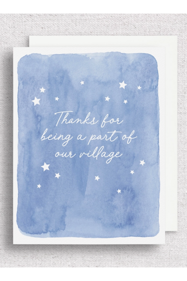 GT Thank You Greeting Card - Takes a Village