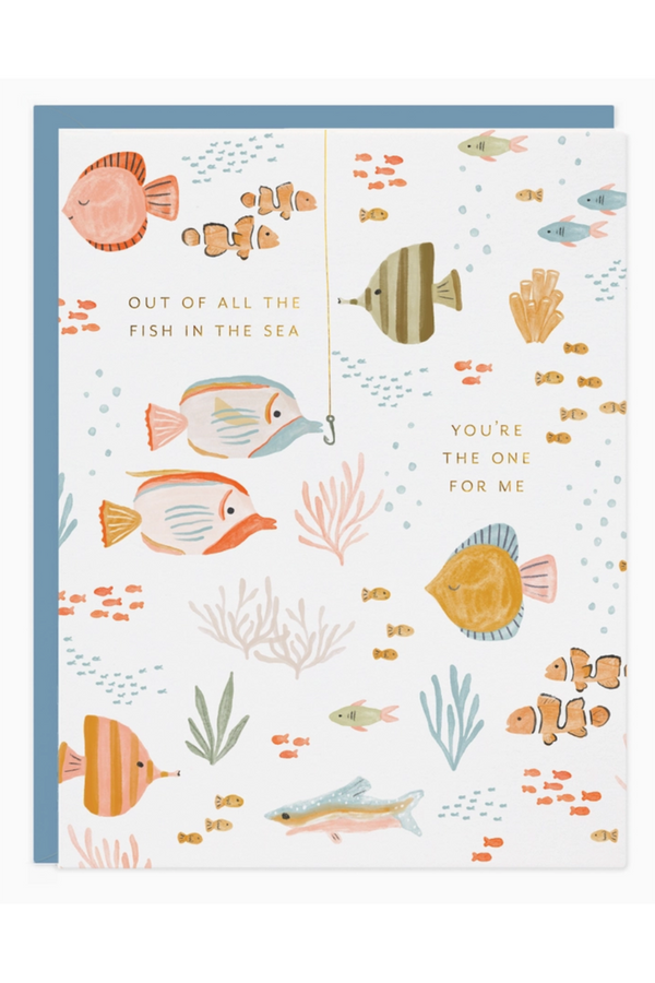 RR Valentine's Day Card - Fish in the Sea