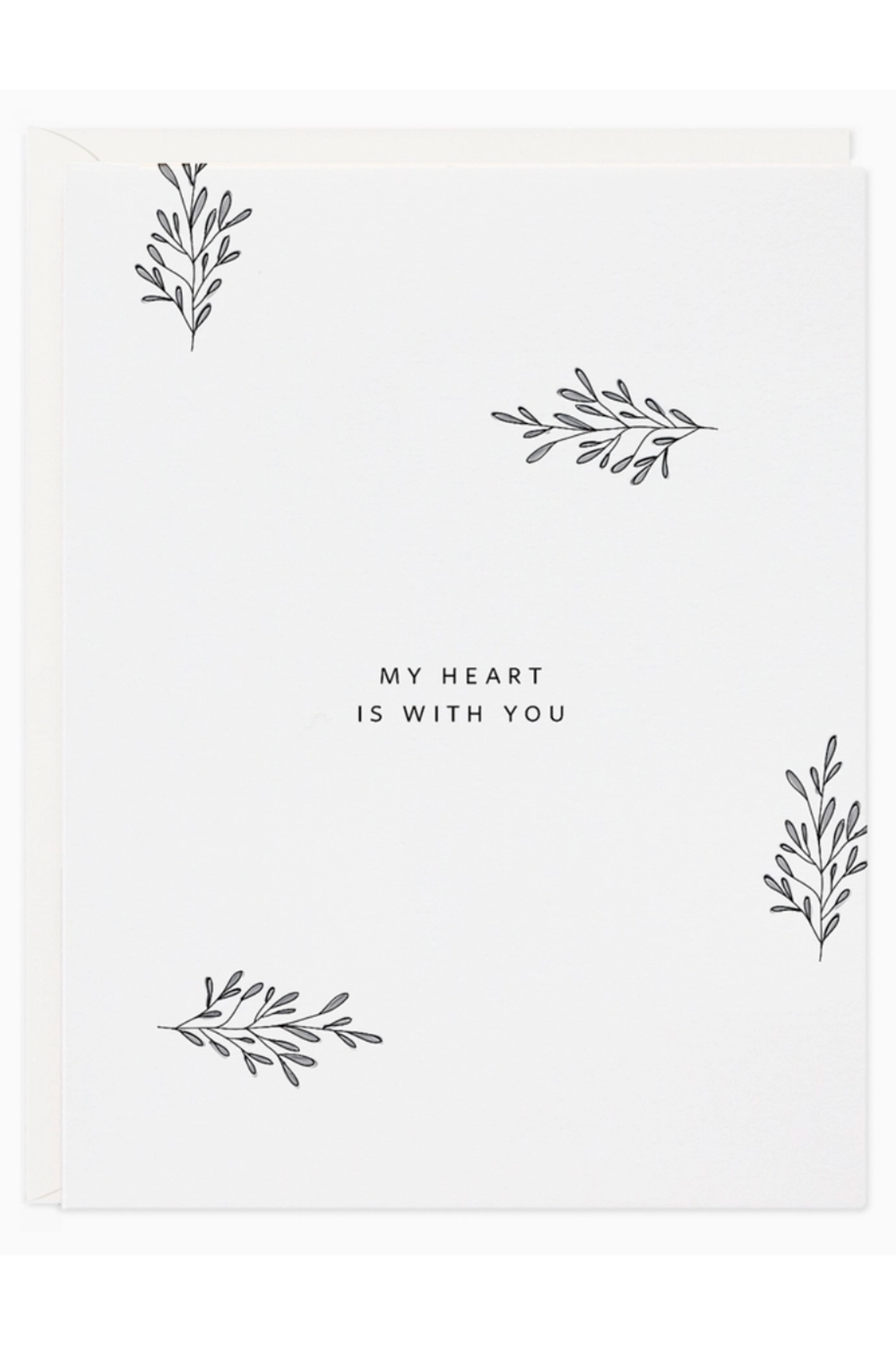 RR Sympathy Greeting Card - My Heart is With You