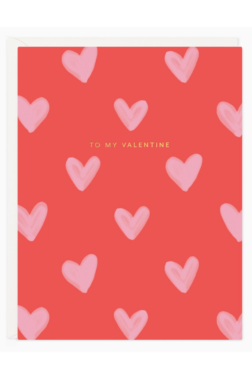 RR Valentine's Day Card - Pink Hearts