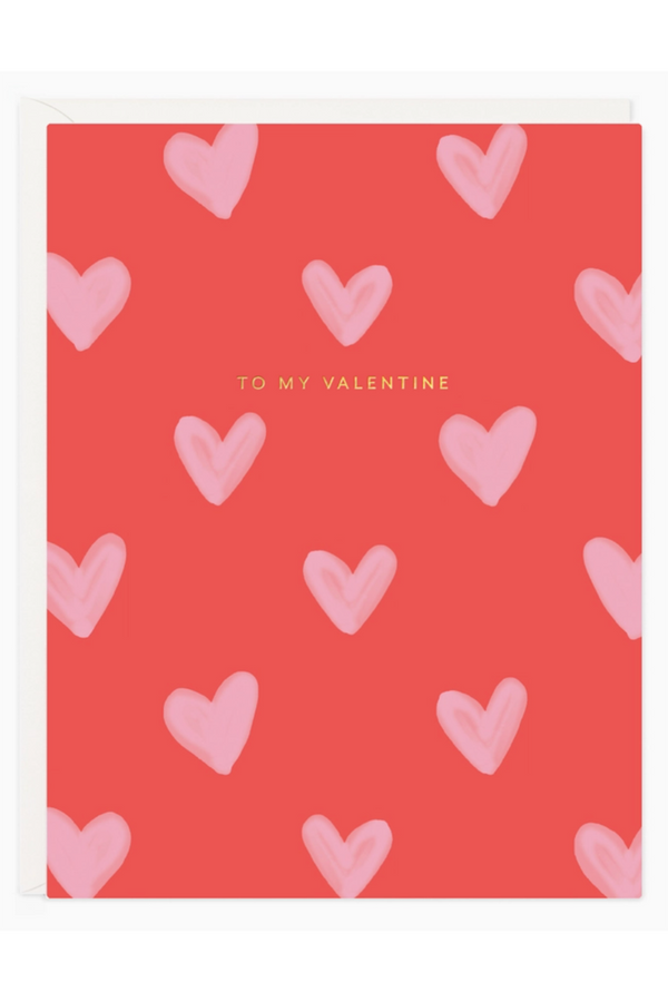 RR Valentine's Day Card - Pink Hearts