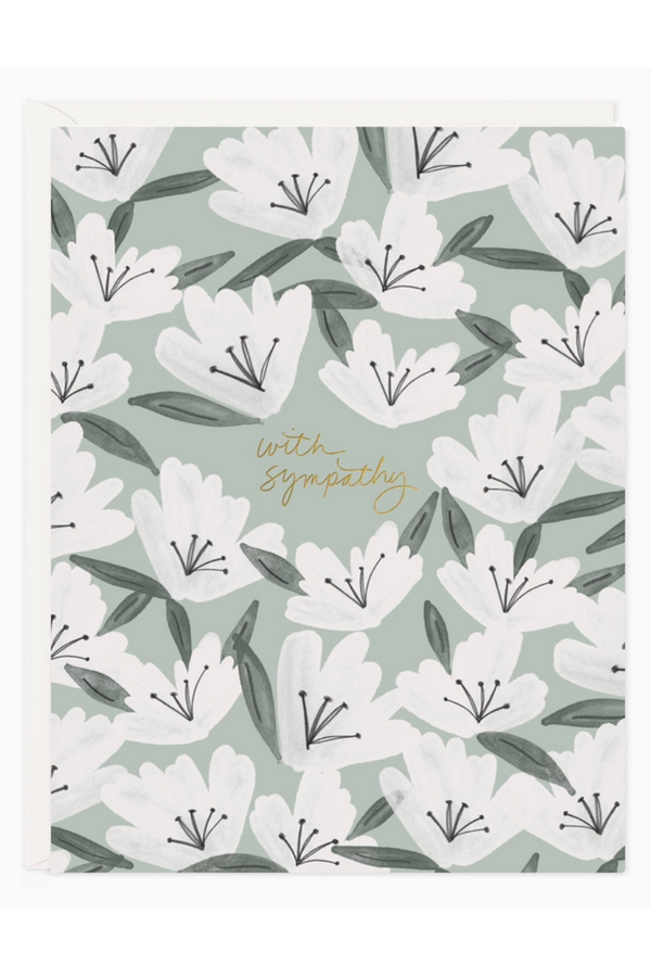 RR Sympathy Greeting Card - Flowers