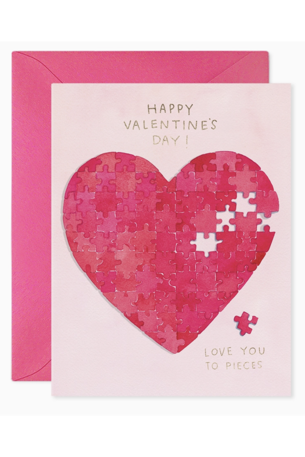 EFran Valentine's Day Greeting Card - Heart Puzzle