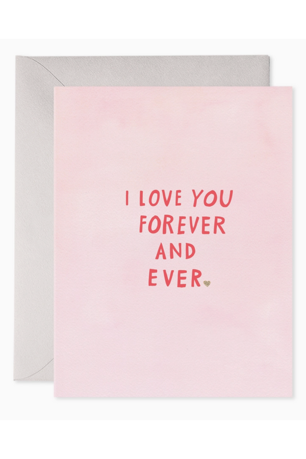 EFran Valentine's Day Greeting Card - Pink Forever and Ever