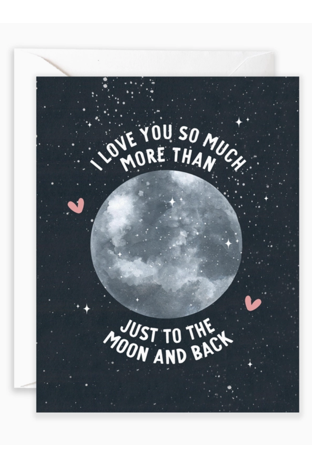 Isabella Valentine's Day Card - Moon & Back