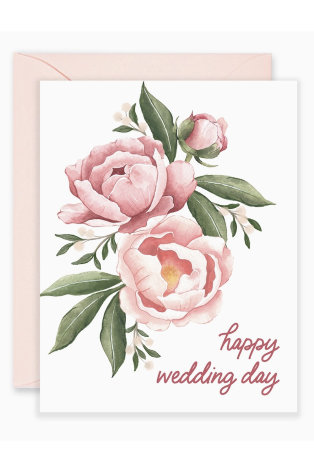 Isabella Single Wedding Card - Bouquet