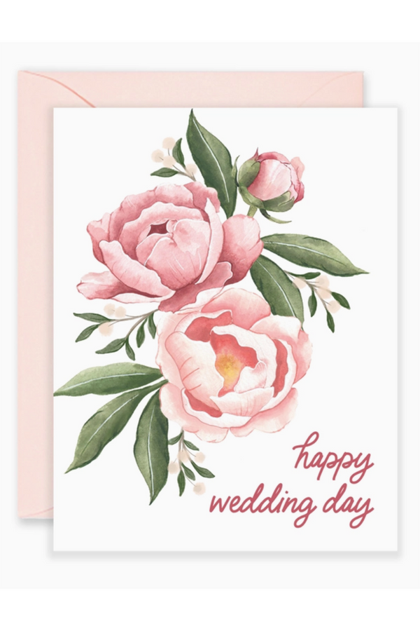 Isabella Single Wedding Card - Bouquet