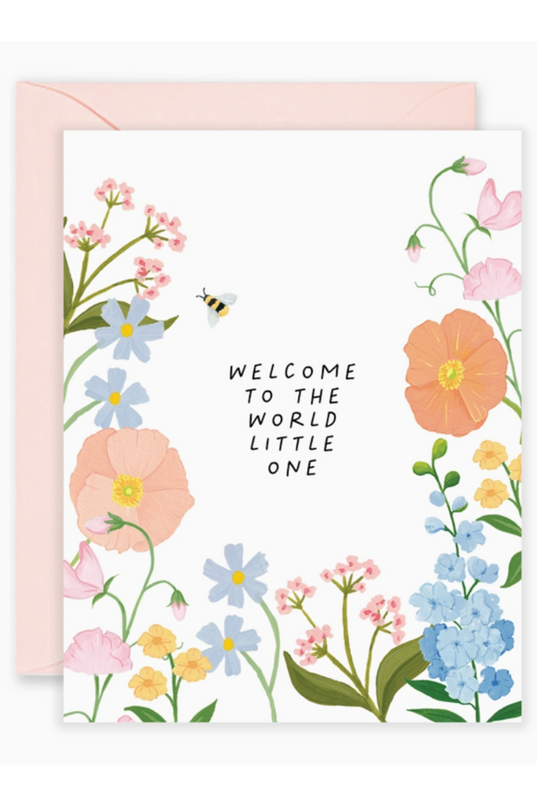 Isabella Single Baby Card - Welcome to the World