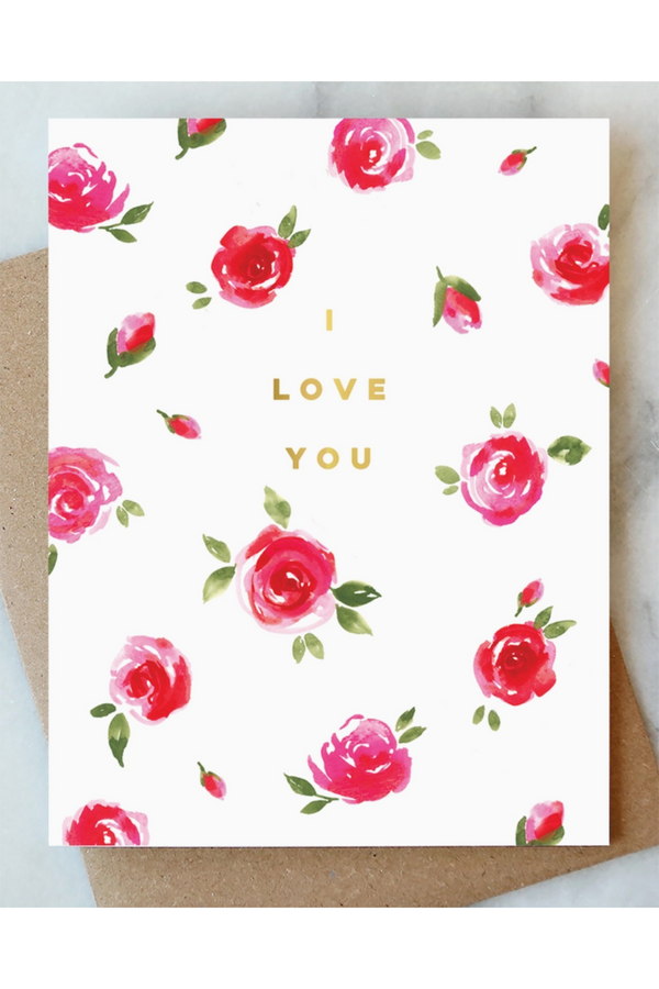 AJD Valentine's Day Card - Love You Roses