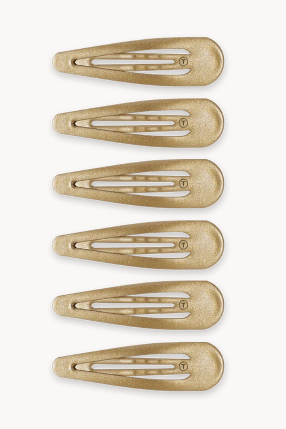 Teleties Snap Clip Set of 6 - Gold