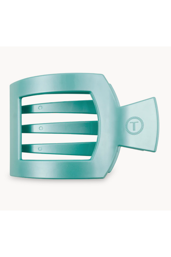 Teleties Square Hair Clip - Totally Turquoise