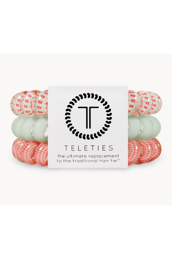 Teleties Hair Ties - Calming Coral