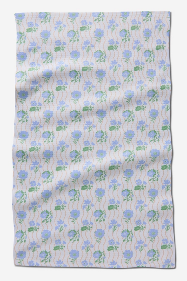 Geometry Kitchen Tea Towel - Spring Wave Luxe