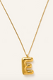 Bubble Initial Charm Necklace - Gold