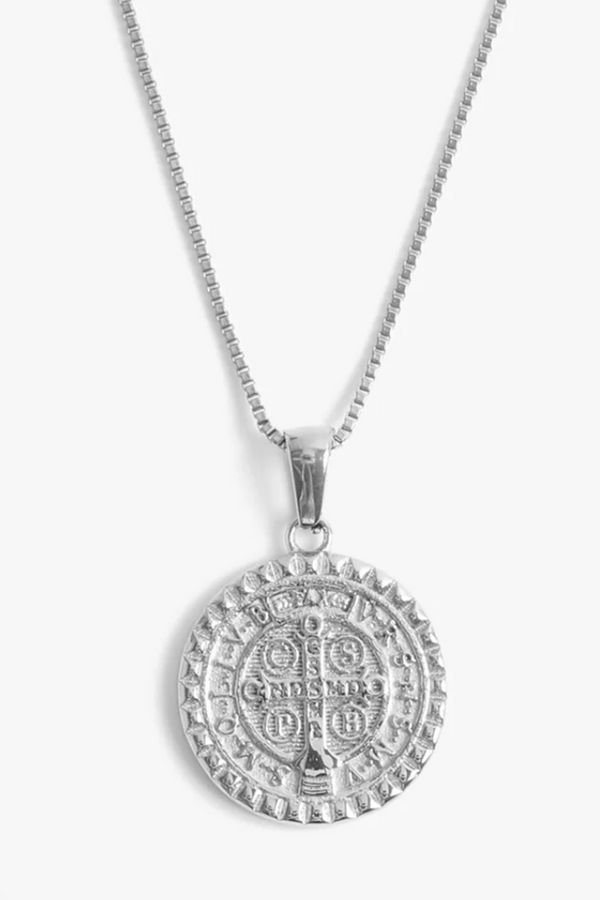 St. Benedict Pendant - Silver