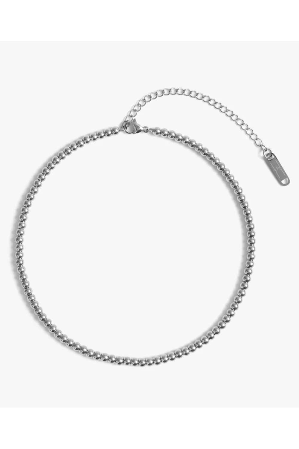 Crown Choker 4mm - Silver