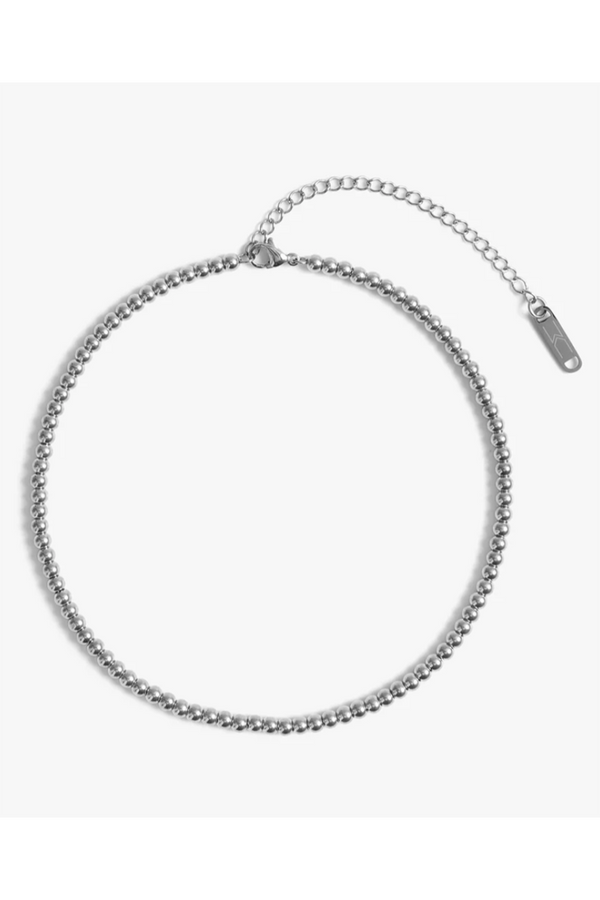 Crown Choker 4mm - Silver