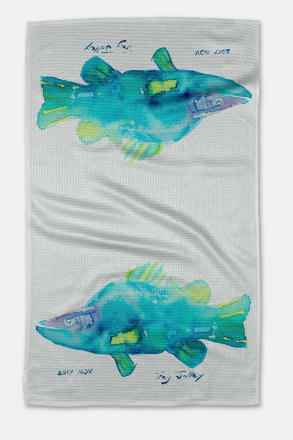 Geometry Kitchen Tea Towel - Tropical Twins