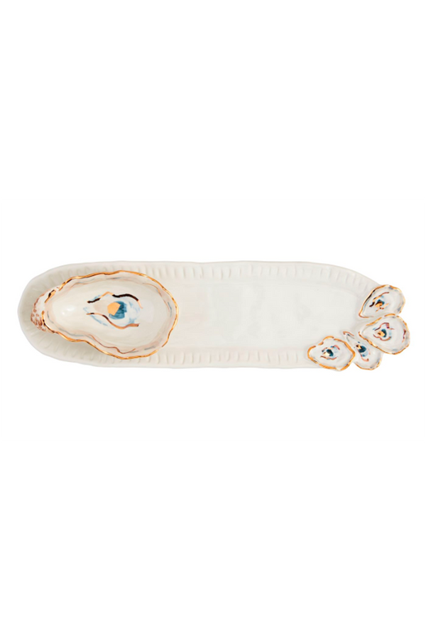 Oyster Tidbit and Tray Set